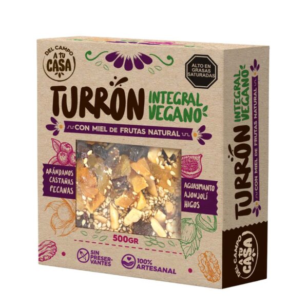 Turron integral vegano 500gr