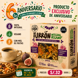 Turron integral vegano 500gr