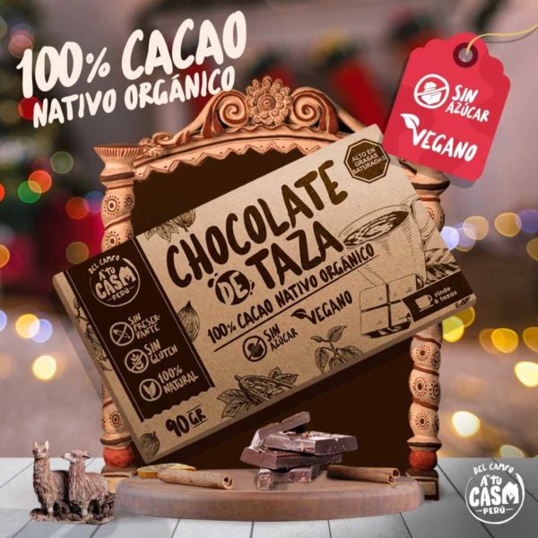 PRODUCTOS FONDO BLANCO 16 - Chocolate de taza vegano sin azúcar 90gr