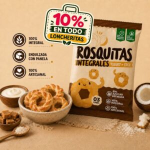 Rosquitas de yogurt y coco 3und