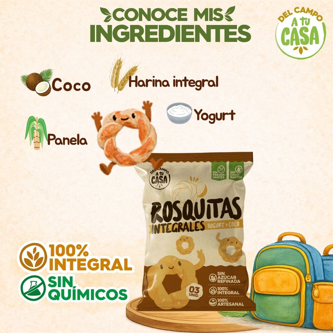 Pack rosquitas de yogurt y coco 10und 2 Pack rosquitas de yogurt y coco 10und - Imagen 2