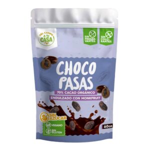 Choco pasas sin azucar 60gr