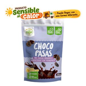 Choco pasas sin azucar 60gr