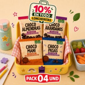 Pack choco bañados 4und