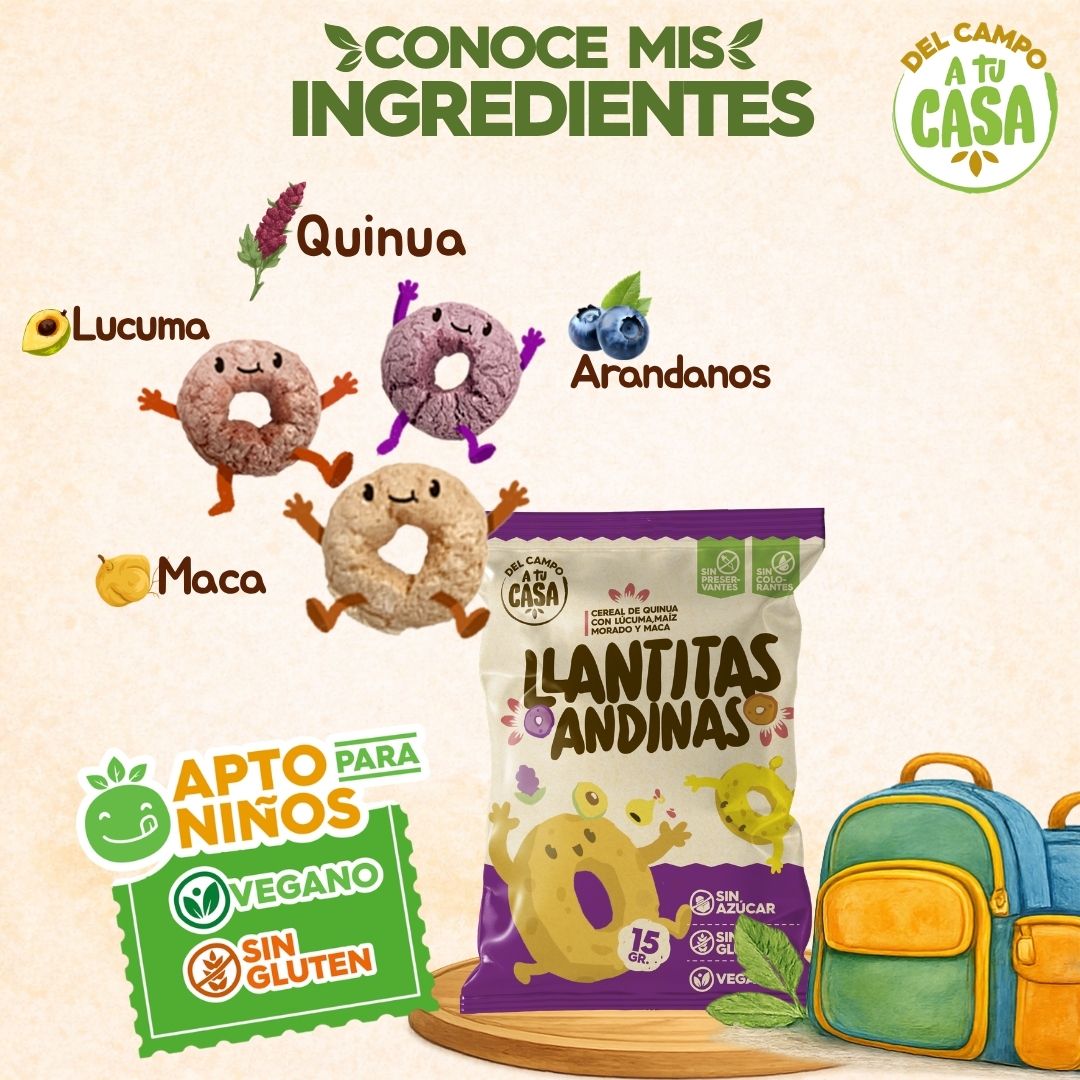 Llantitas andinas sin azucar 15gr 2 Llantitas andinas sin azucar 15gr - Imagen 2
