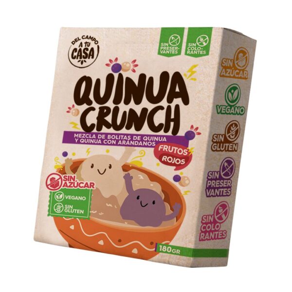 Quinua crunch frutos rojos 180gr