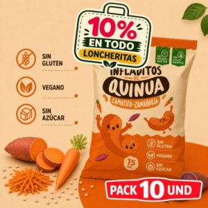 Pack infladito camotito zanahorita 10und