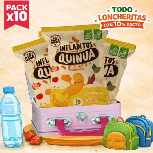 Pack infladito queso 10und 1 Pack infladito queso 10und