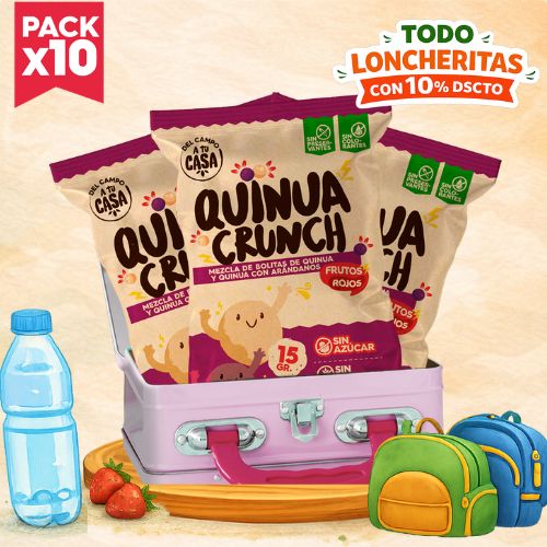Pack quinua crunch frutos rojos 10und 1 Pack quinua crunch frutos rojos 10und