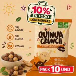 Pack quinua crunch cacao 10und