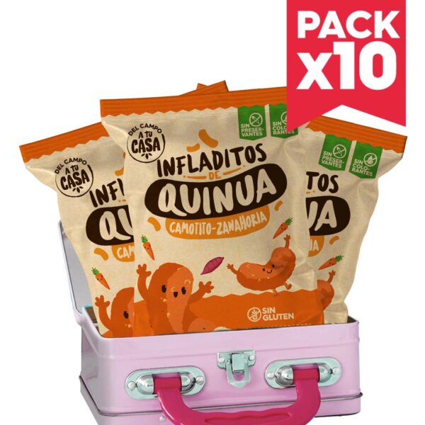 Pack infladito camotito zanahorita 10und