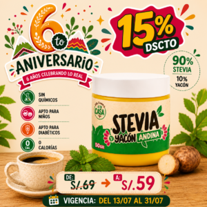 Stevia andina frasco 50gr
