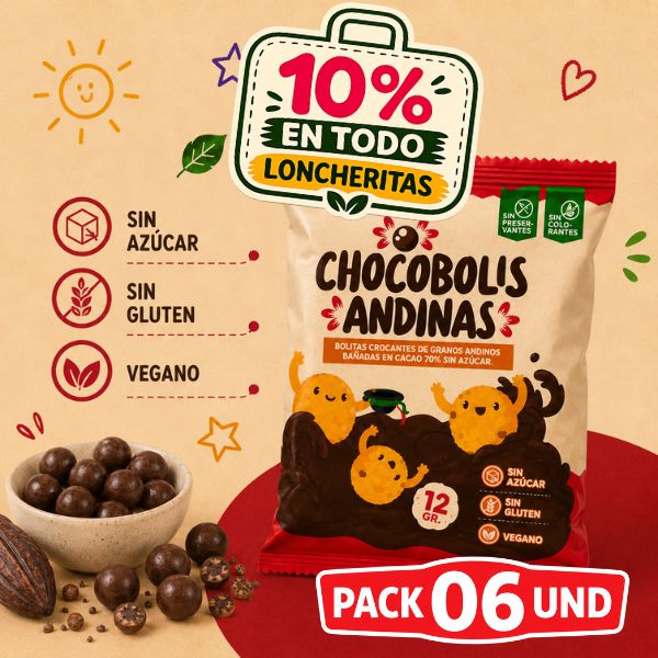 Pack chocobolis andinas 6und 1 Pack chocobolis andinas 6und